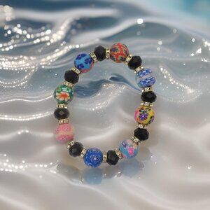 High-Quality Hand Designed Flower Stretch Bracelet